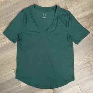 XS Teal V Neck Shirt